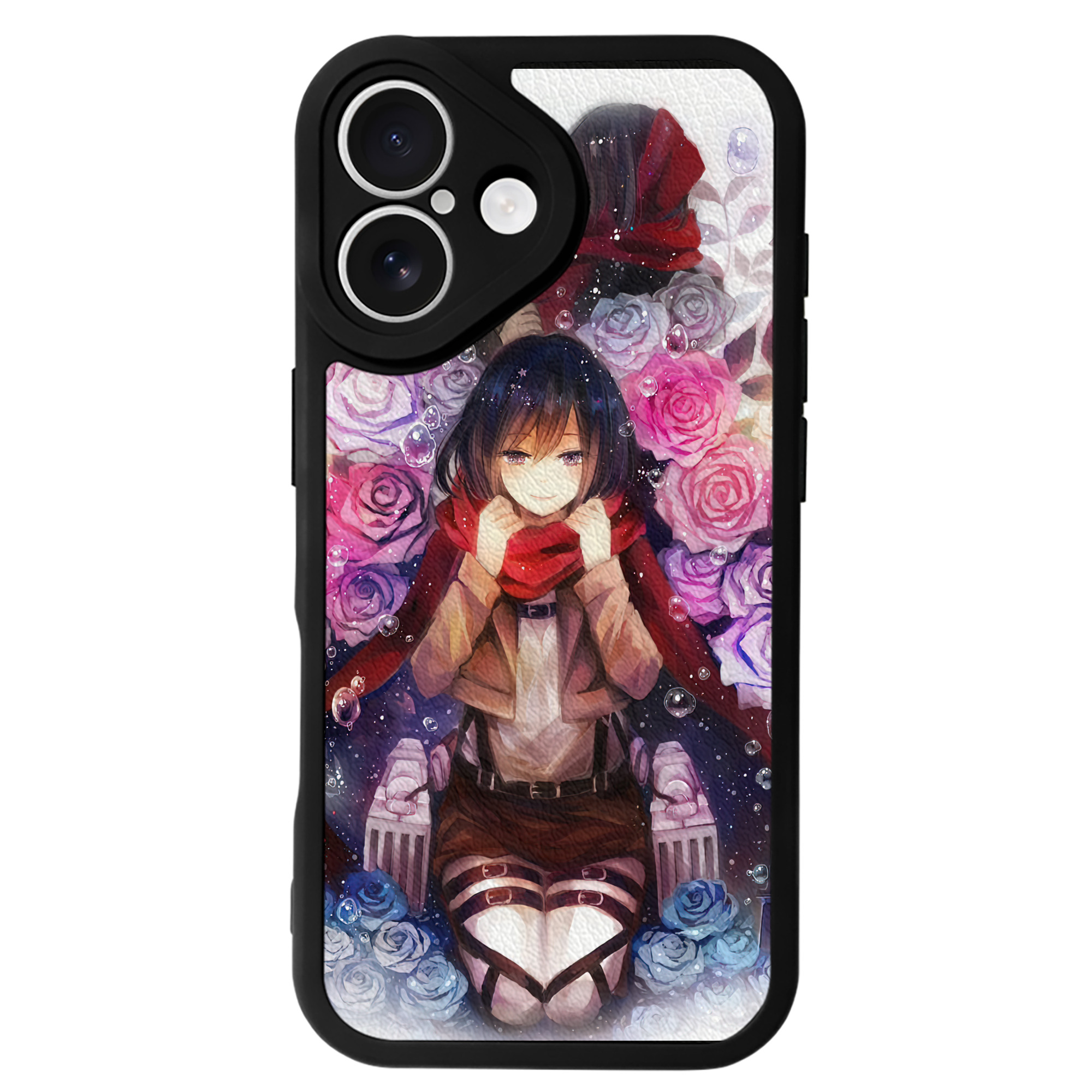 （画像用） 進撃の巨人 Attack on Titan 【iPhone 16シリーズ対応】シリコンスマホケース（レザー調） 材質：シリコン